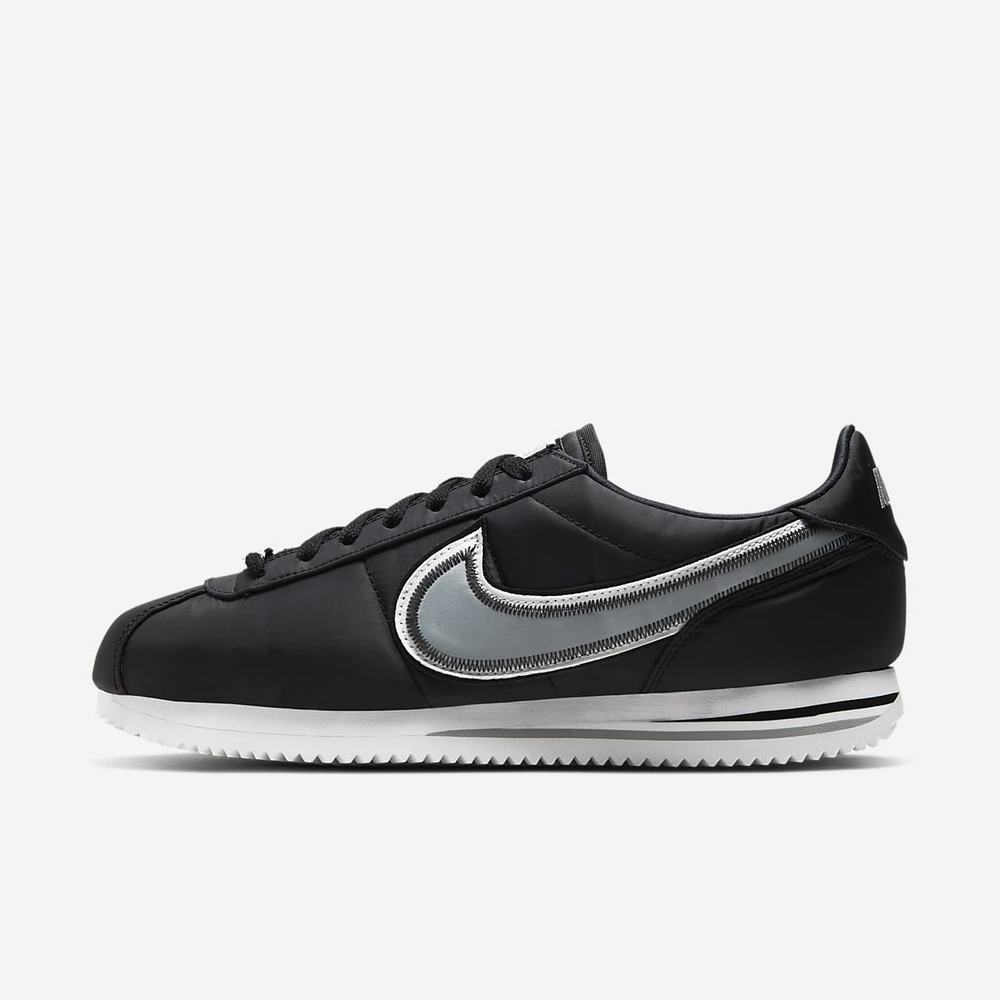 Sneakers Nike Cortez Basic Premium Noir 3216-045 Black/White/Team Orange/Wolf Grey Homme | KUY-87499912